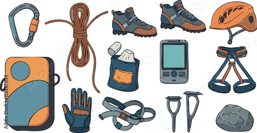 Rock Climbing Gear Set – Outdoor Climber Tools