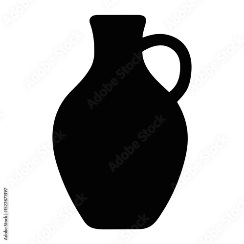 Decorative vase and pot silhouette