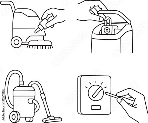 Set of Vacuum Cleaner maintenance