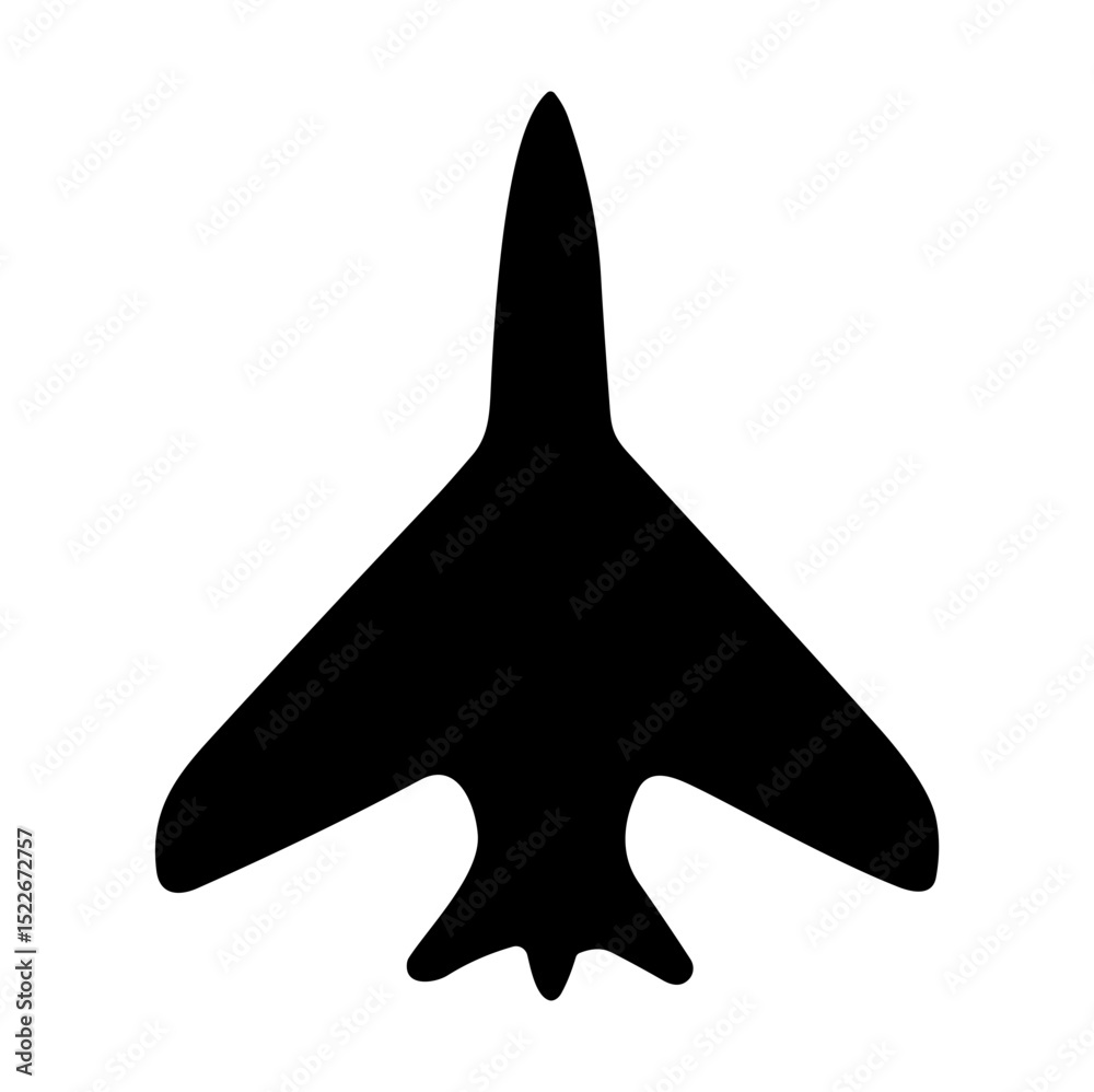 Fototapeta premium Jet plane silhouette