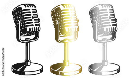 microphone isolated on png background
