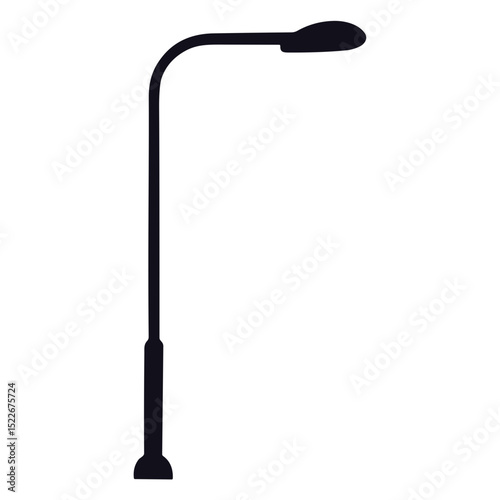 Street lamp silhouette