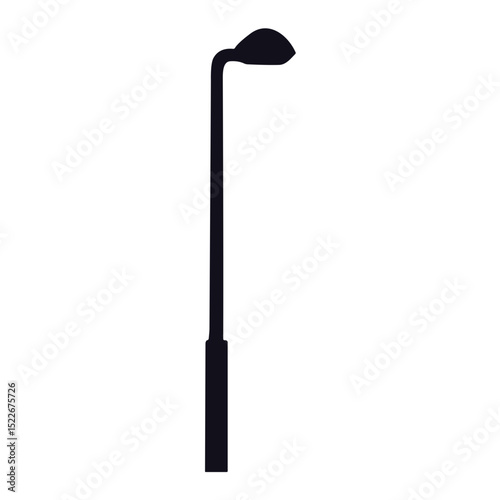 Street lamp silhouette
