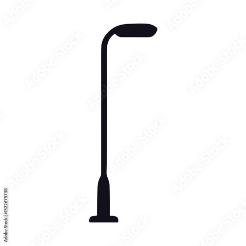 Street lamp silhouette
