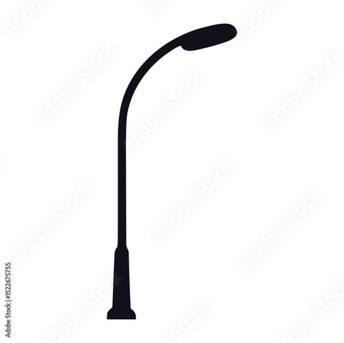Street lamp silhouette