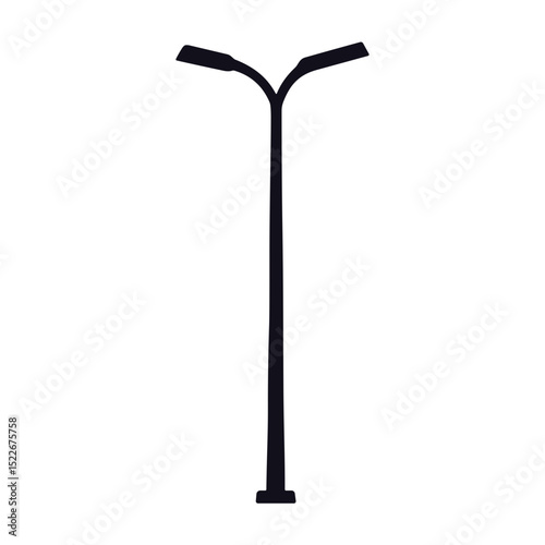 Street lamp silhouette