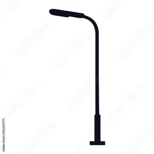 Street lamp silhouette