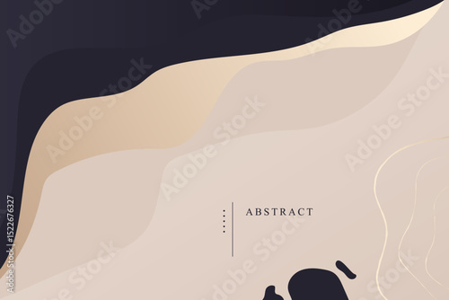 Modern golden abstract universal background templates design. Minimalist aesthetic.