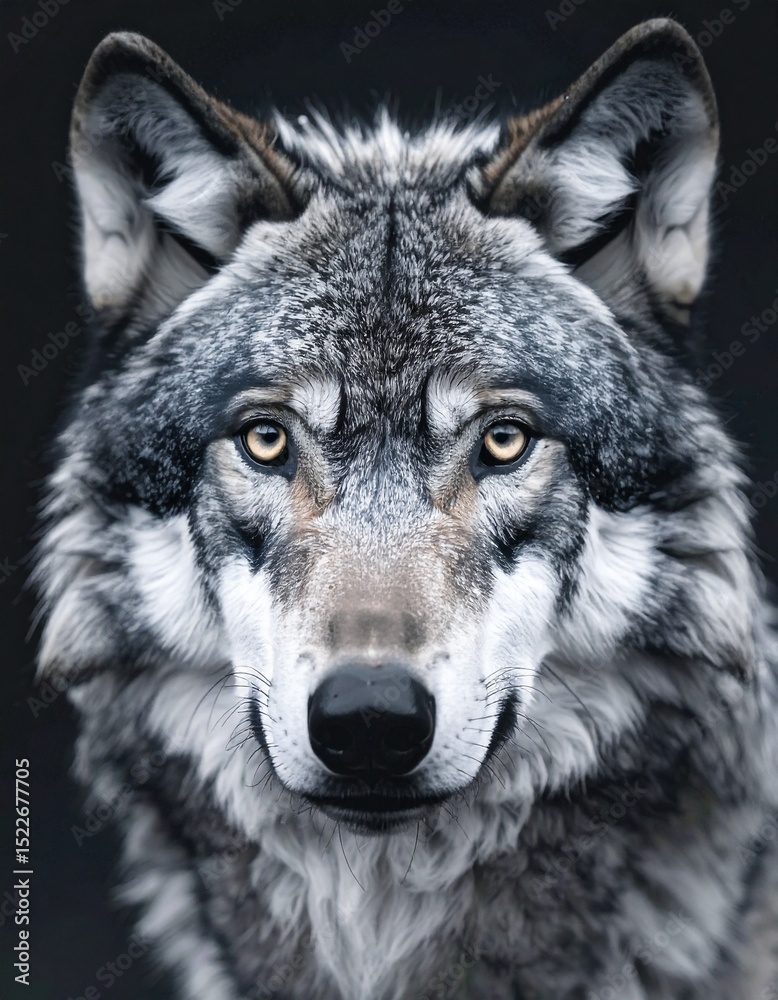 Fototapeta premium beautiful detailed image of a wolf