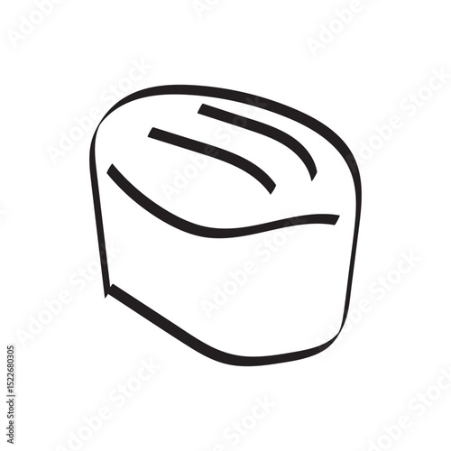 Bread Slice with Unique Artistic Cuts