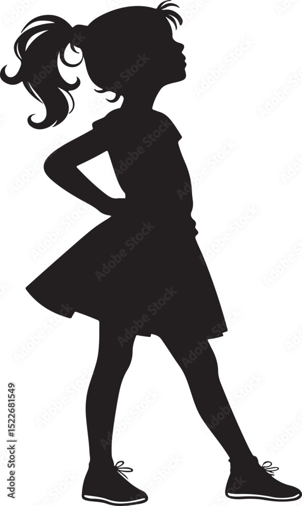 Silhouette of a girl Silhouette of a girl