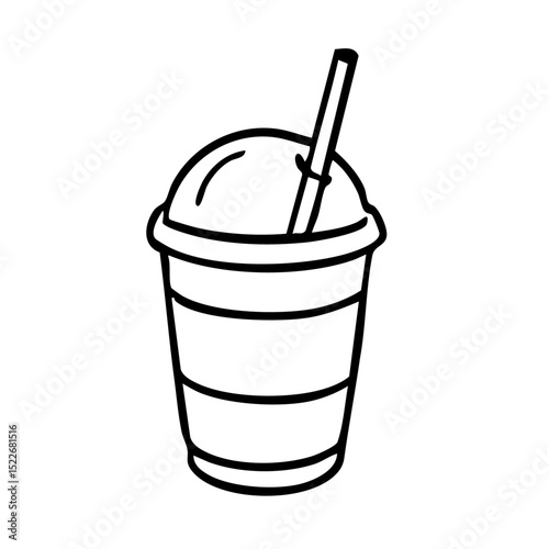ドリンク 線画 手書き