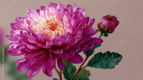 Vibrant chrysanthemum blossoms exude color and life against a soft backdrop, capturing the essence of natural beauty in full bloom