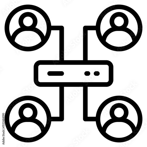 User icon in vector illustration