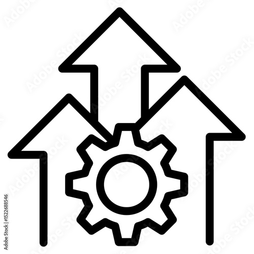 Self motivation icon in vector illustration