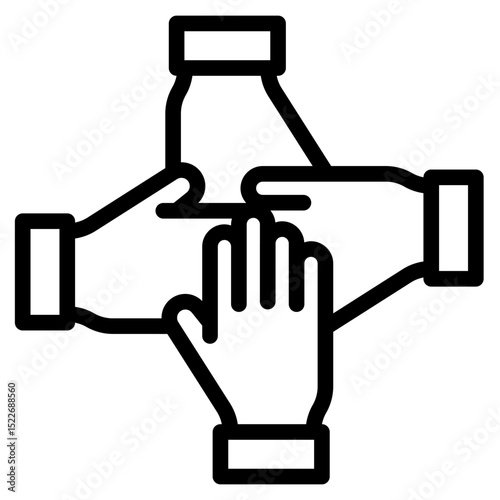 Collaboration icon in vector illustration