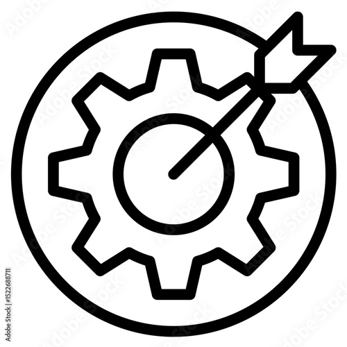 Goal sttings icon in vector illustration