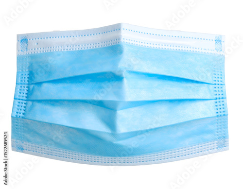 Disposable Medical Face Mask Closeup High-Resolution Studio Shot of Protective Gear for Health Safety