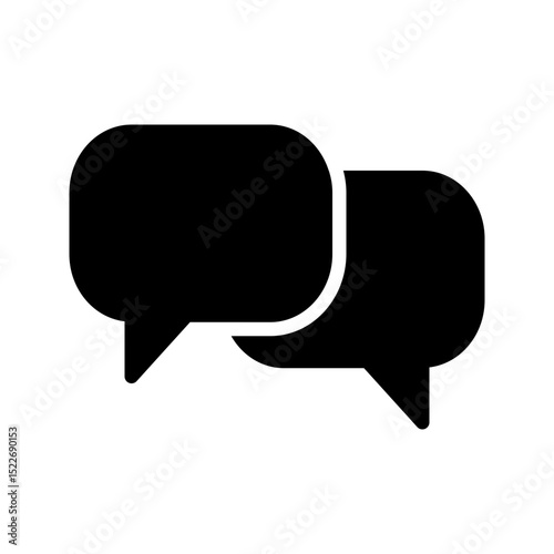 Modern Communication Icon Conversation. Ideal for chat, dialogue, discussion, or interactive communication.