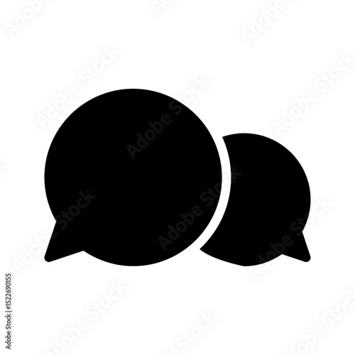 Modern Communication Icon Bubble Chat. Perfect for instant messaging, texting, or online chat applications.