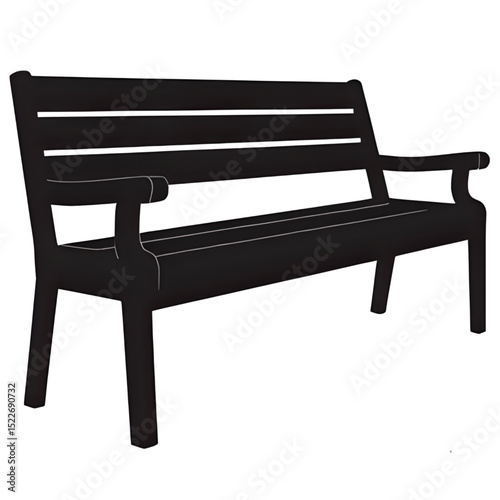 bench isolated on white