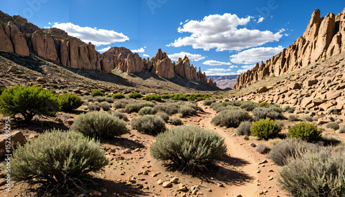 Le paysage désertique spectaculaire