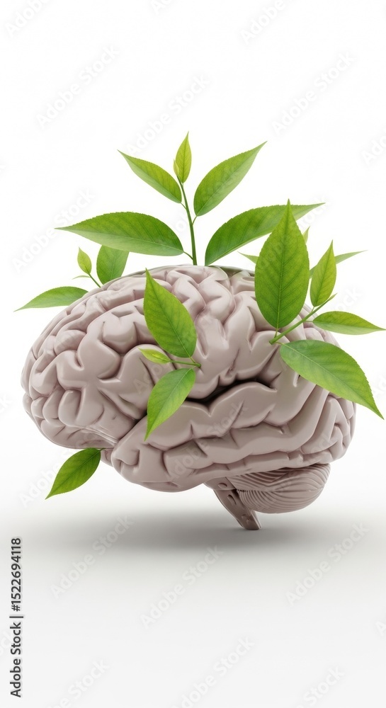 Obraz premium Nurturing Your Mind The Power of Nature's Influence on Brain Health