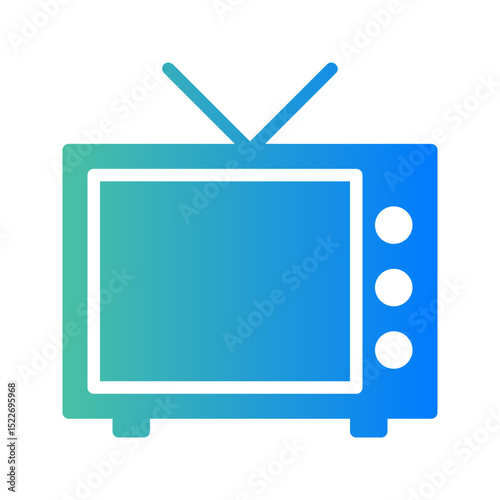 Modern Communication Icon Television. Ideal for entertainment, broadcasting, or media consumption.