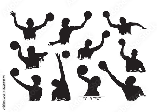 Water Polo vector, Water Polo clipart, Water Polo silhouette
