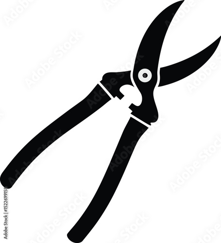 Pruning Shears Icon vector illustration on transparent background.
