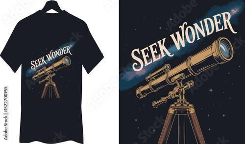 Seek Wonder, Uncommon T-Shirt Design