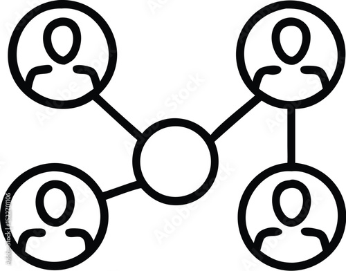 Network connection of people social media networking community teamwork relationship structure organization