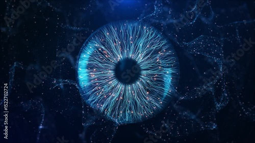 Wallpaper Mural Cyber eye Cyber technology computer sci-fi technology background. Innovation Tech System HUD Technology Concept, Deep Learning Mind Science Research. Virtual Reality, Surveillance System, Human Cyborg Torontodigital.ca