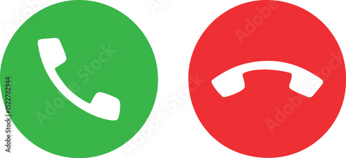 phone, call, calling, communication, contact, connect, dial, button, icon, symbol, vector, graphic, illustration, design, interface, app, smartphone, mobile, accept, decline, reject, hang up, answer, 