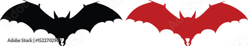 bat, bats, halloween, holiday, spooky, silhouette, vector, illustration, black, red, graphic, design, element, isolated, decoration, scary, flying, wings, animal, vampire, night, creature, symbol, ico