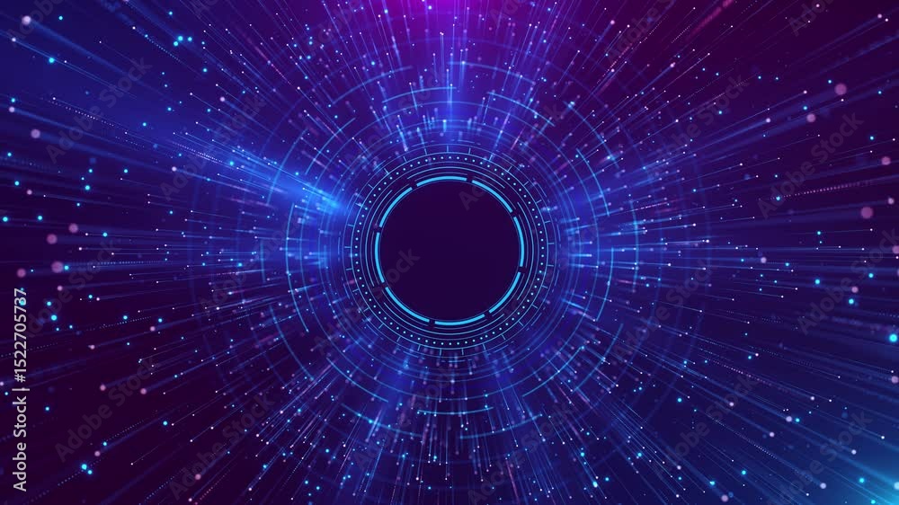 Abstract Network Background. Big data Flow data speed blockchain innovation tech data, internet network Ai line Digital technology Hi-Tech metaverse Virtual Space Cyberspace Light fiber optic speed 3D