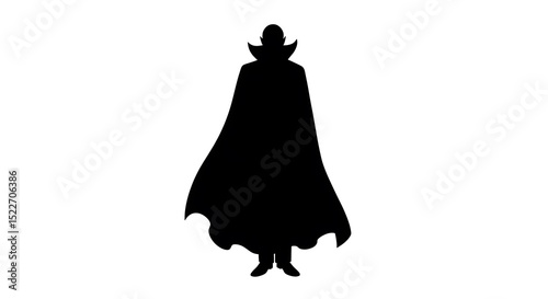 Vampire Silhouette with Cape
