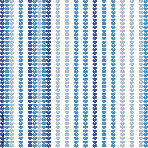 vector seamless pattern with indigo blue theme Heart Striped texture background pattern for textiles , backgrounds
