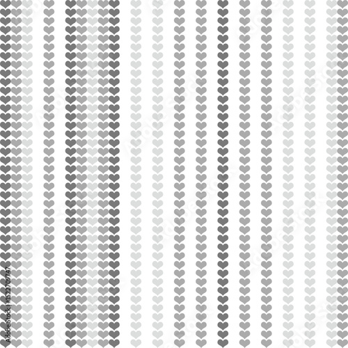 vector seamless pattern with white and gray Heart Striped texture background pattern for textiles , backgrounds