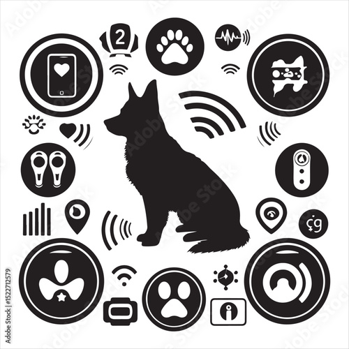 Smart Pet Tracker Monitor Your Dog's Health and Location with GPS Technology