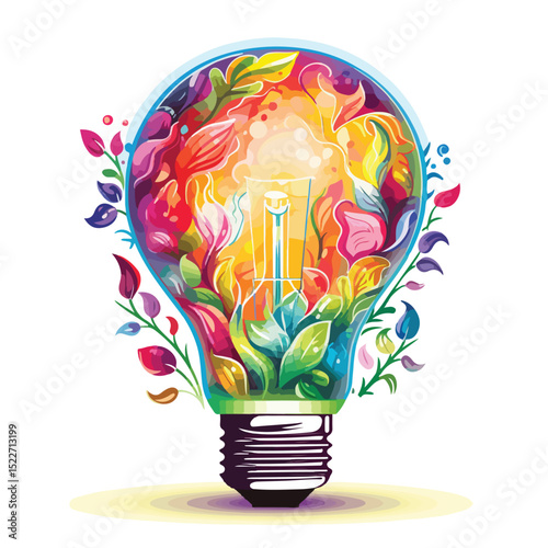 Professional Bulb Vector Illustration for Creative Projects and Graphic Design