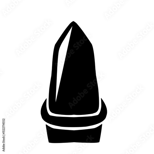 Abstract monochromatic composition with a stark contrast and dynamic diagonal
