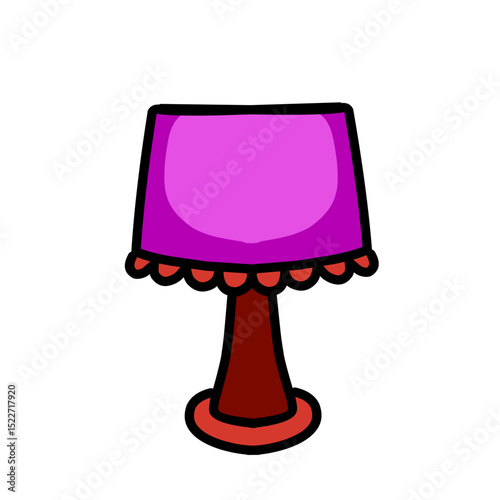 Stylized illumination object rendered with vibrant colors on black canvas