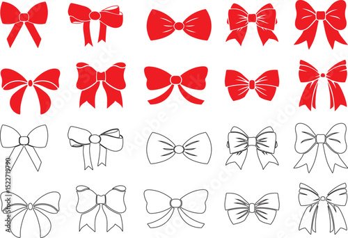 red bow, red ribbon, red bow tie, red christmas bow, red bow icon, red hair bow, red bow graphic, red bow silhouette, ribbon bow, gift bow, simple bow, decorative bow, bow illustration, bow pattern, b