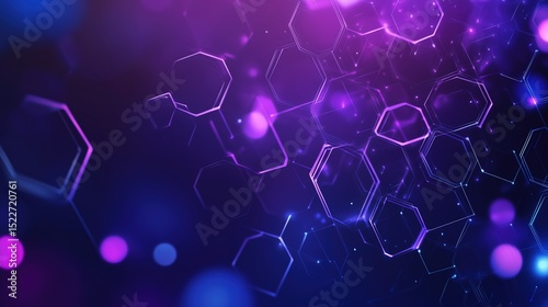 Futuristic AI Chip Security Protection: High-Tech Digital Art with Blue Circuit and Glowing Lines on Blue-Purple Gradient Background