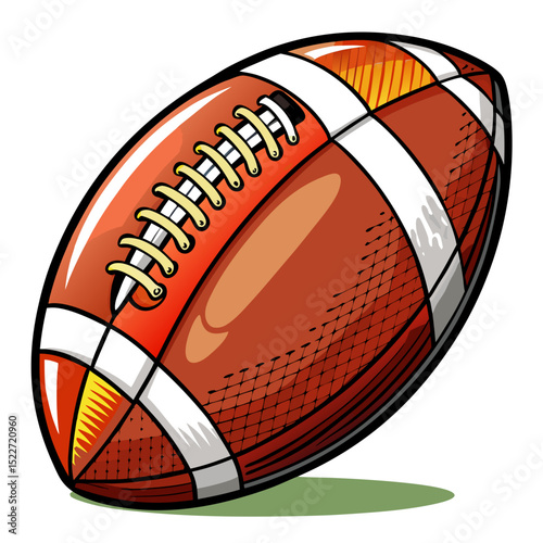 American Football Ball SVG – Vector Sports Illustration for Crafts, T-Shirts, and Team Decor
