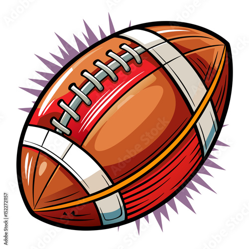 American Football Ball SVG – Vector Sports Illustration for Crafts, T-Shirts, and Team Decor