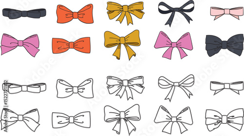 bow tie, bowtie, necktie, neck tie, formal wear, accessory, tie, fashion, array, collection, group, arrangement, diverse, various, colors, patterns, styles, elegant, classic, modern, retro, graphic, v