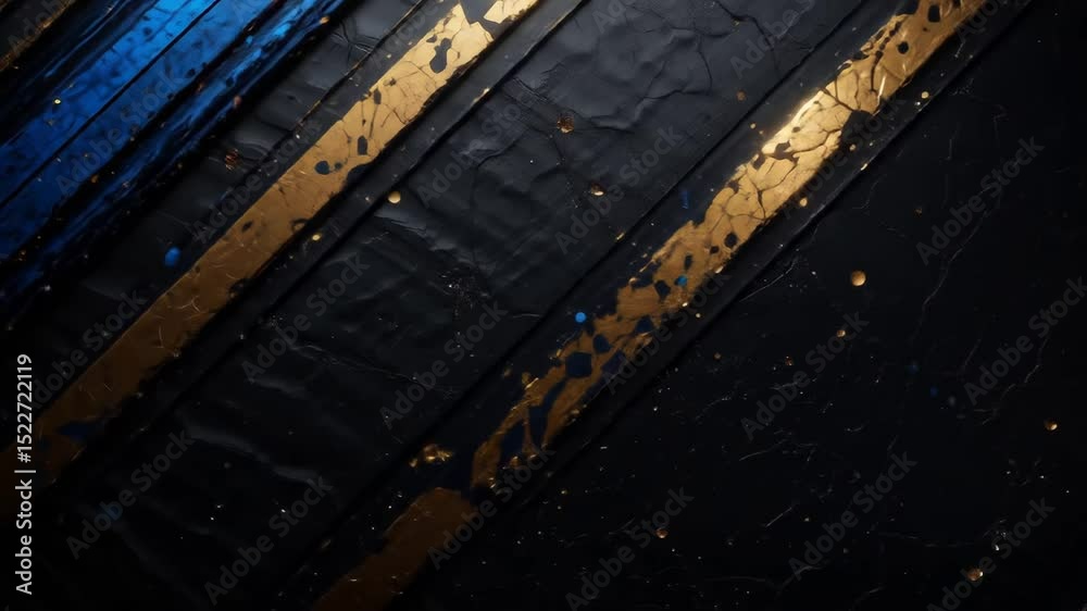 Abstract Gold Blue Diagonal Stripes Dynamic Art Video Abstract Gold Blue Diagonal Stripes Dynamic Art Video