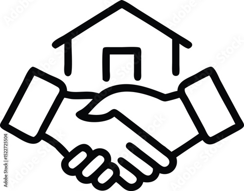 Real estate deal handshake home buying agreement property investment partnership collaboration success